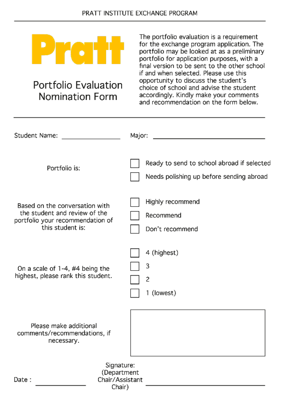 Nominationform